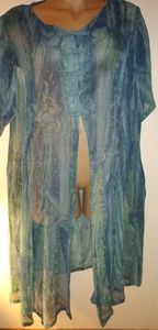 Big on Batik sheer cover up